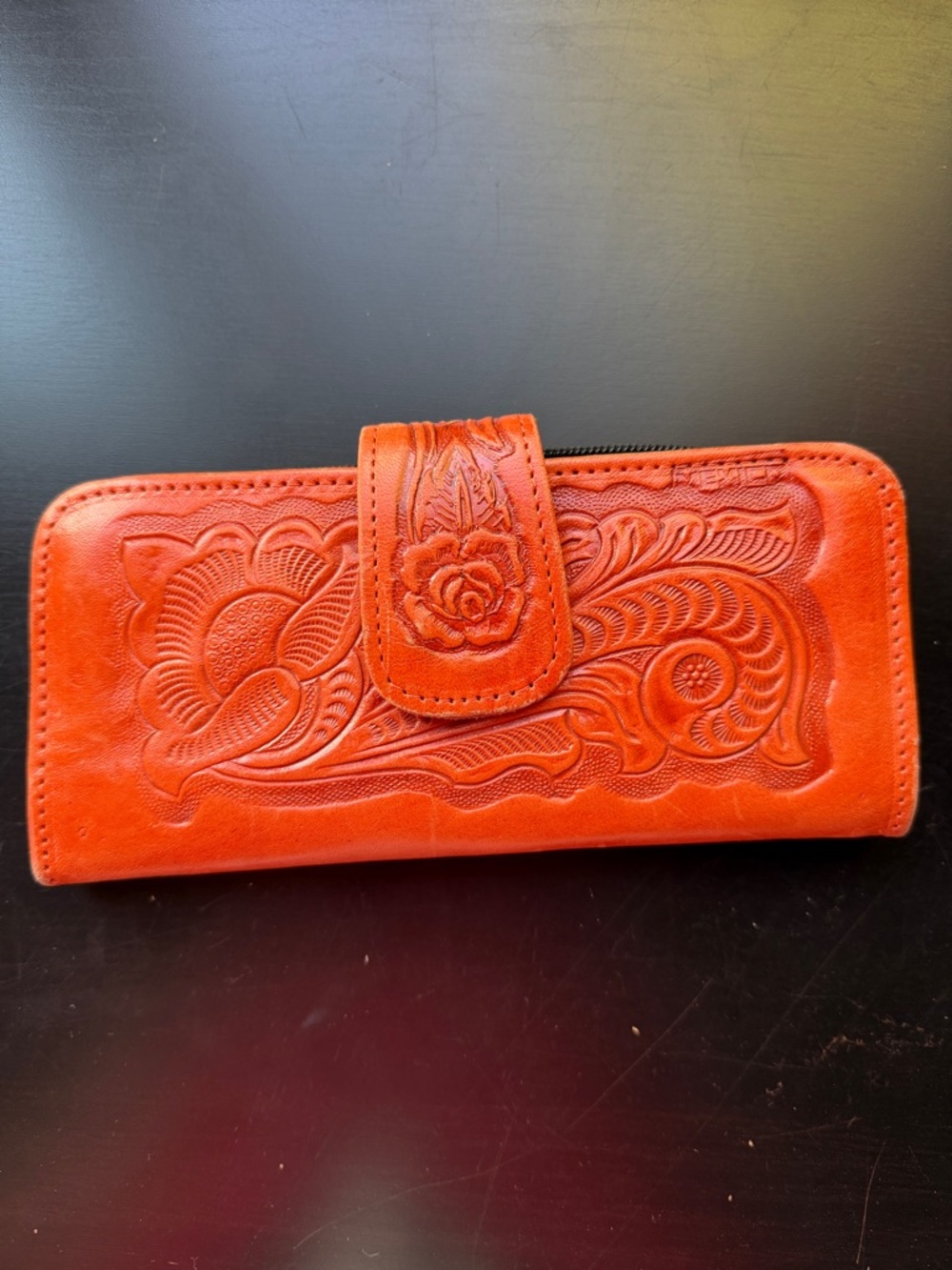 Tooled Leather Wallet